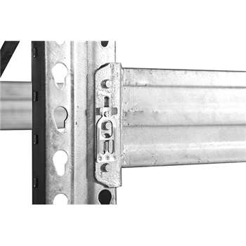Red Steel Galvanized Pallet Rack Teardrop Step Beam